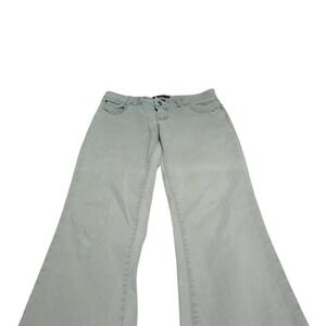 Christopher Blue‎ Women Khaki Stretch Flare Leg Pants Size 4 Cotton Twill Casual